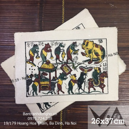 Tranh Đông Hồ Đám Cưới Chuột